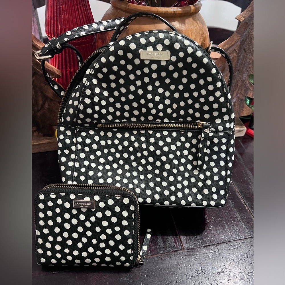 Kate Spade backpack with wallet set